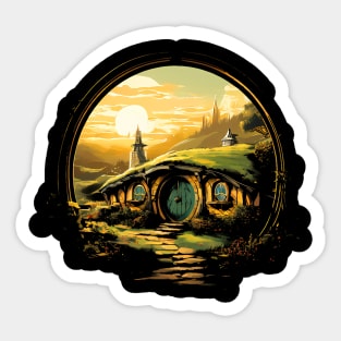 hobbit hole Sticker